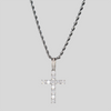 ICED OUT CROSS PENDANT (SILVER)