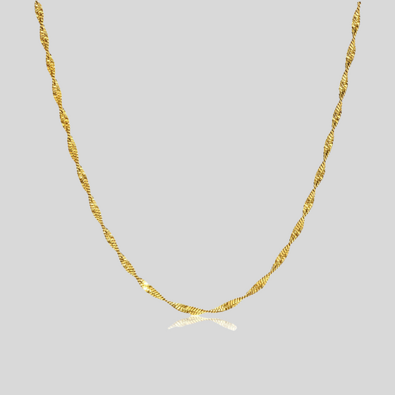 WAVE NECKLACE 2.2MM (GOLD)