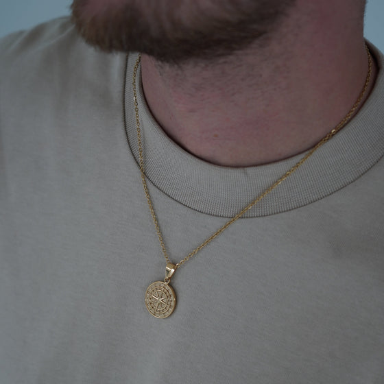 COMPASS PENDANT (GOLD)