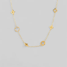  CLOVER & STAR NECKLACE (GOLD)