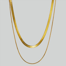  LAYERED SNAKE NECKLACE (GOLD)