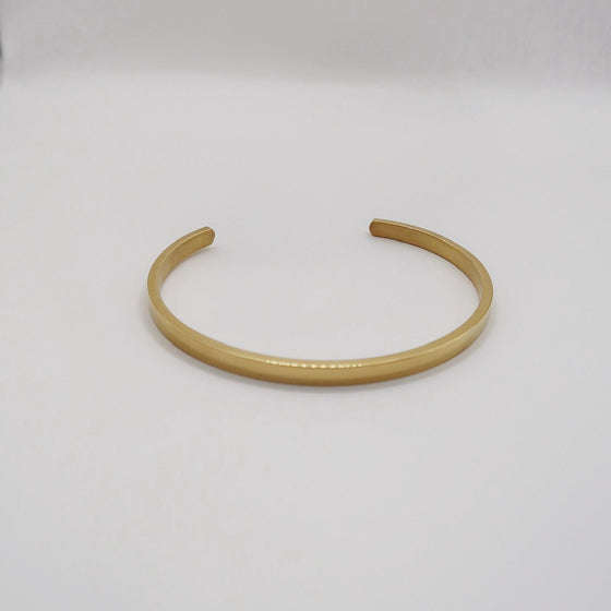 CLASSIC CUFF BRACELET 4MM (GOLD)