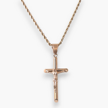  Crucifix Pendant (Rose Gold)